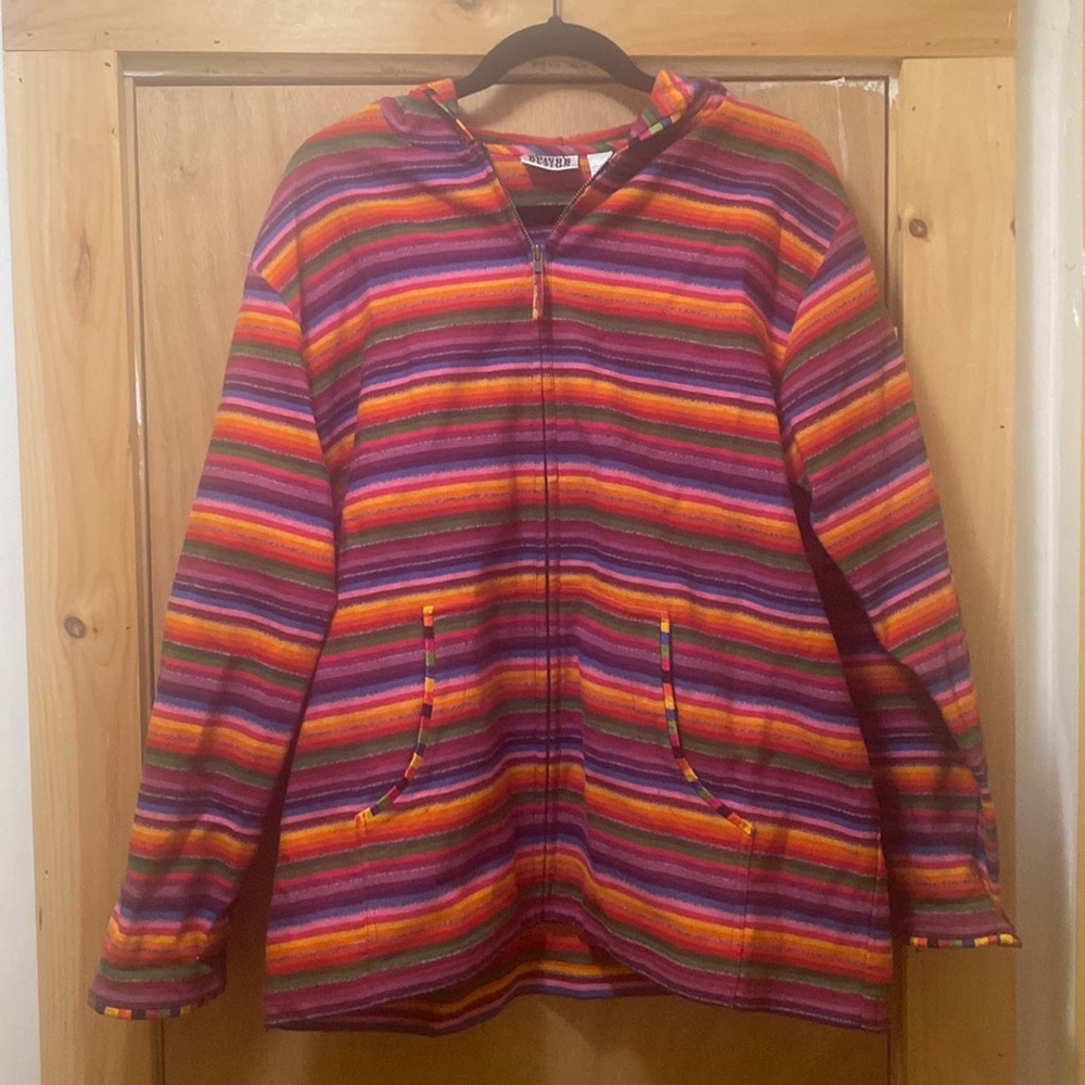 Chico’s Rainbow zip-up hoodie vintage!